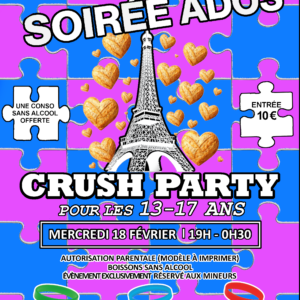 Ados Soirée - Mercredi 18 Février