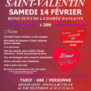 Soirée de la Saint-Valentin - Samedi 14 Février