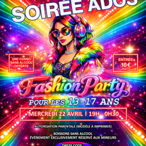Ados Soirée - Mercredi 22 Avril