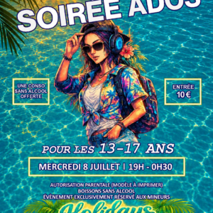 S28 Soirée Ados - Mercredi 8 Juillet