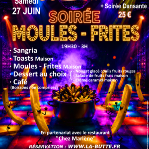 S26 Soirée Moules Frites - Samedi 27 Juin