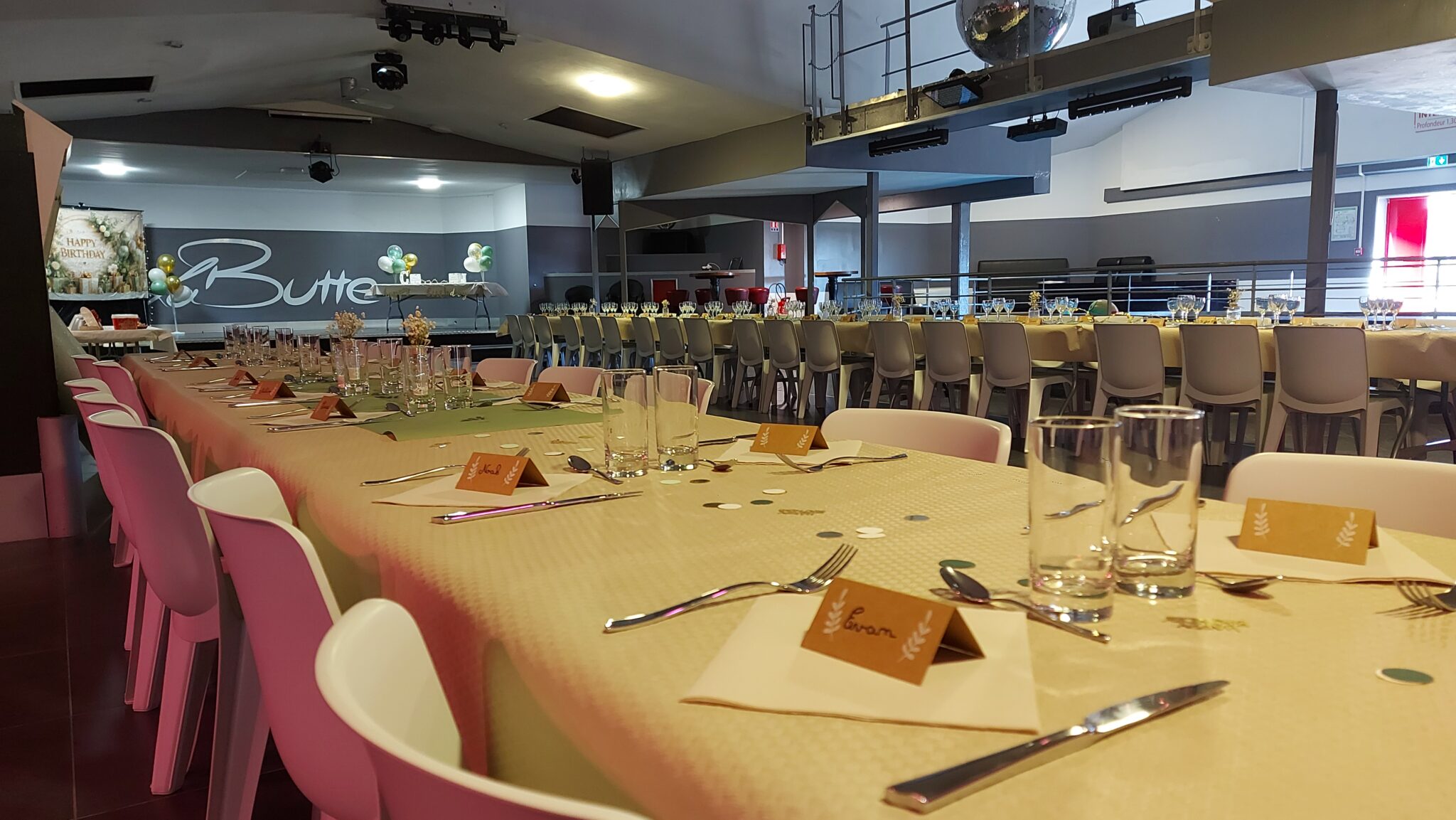 Préparatif pour evenement